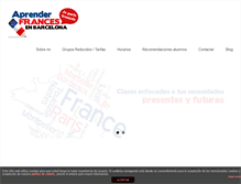 Tablet Screenshot of clasesdefrancesbarcelona.com